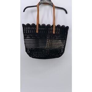 ZINGARA Women's Black Lace Large Kivu Classic Tote Bag